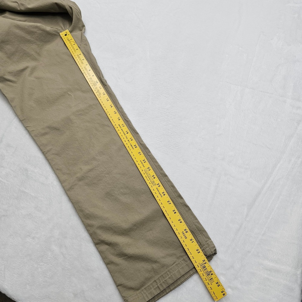 Duluth Trading Flex Fire Hose Pants Mens 36x33 Tan Relaxed Fit Workwear Rugged - Picture 8 of 11